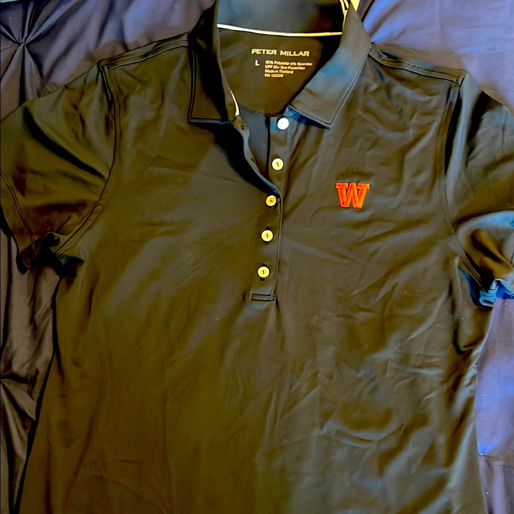 Peter Millar Womenswear Jubilee Short-Sleeve Button Polo Woodberry Forest School